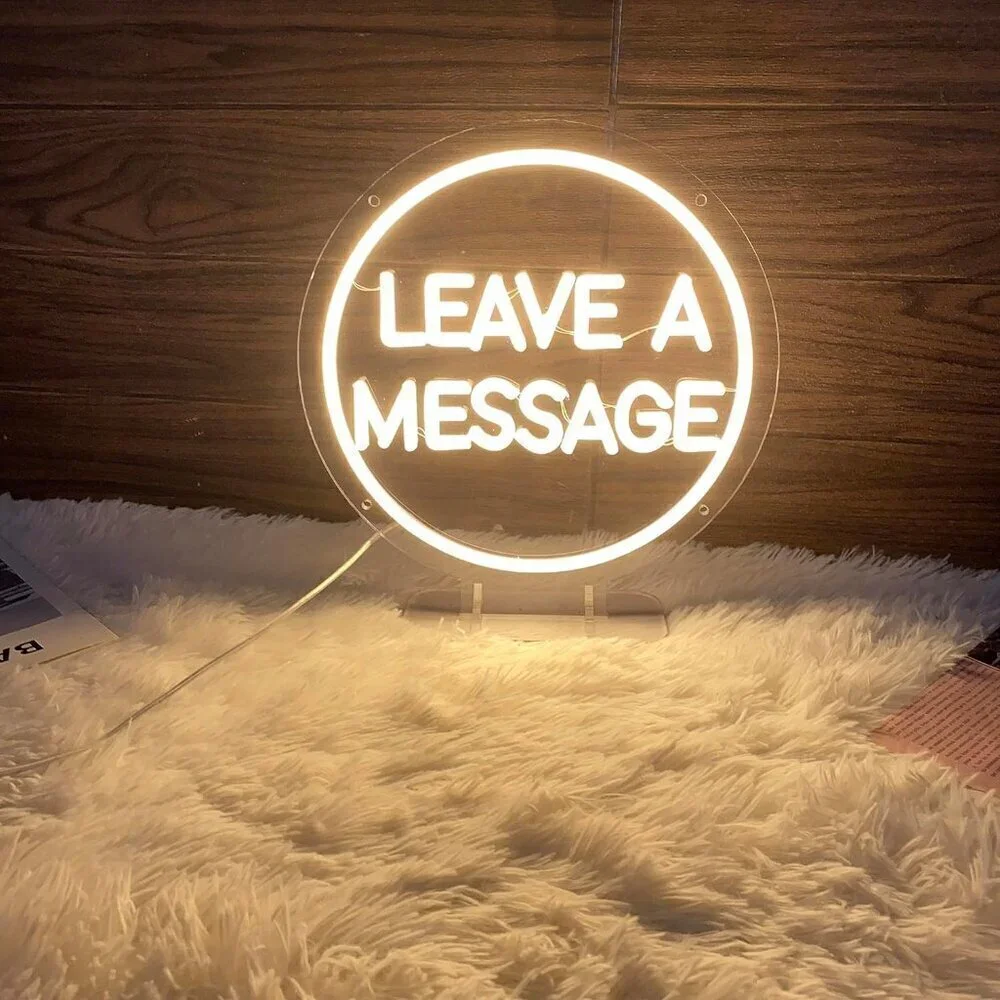 Audio Guest Book LED Neon Sign